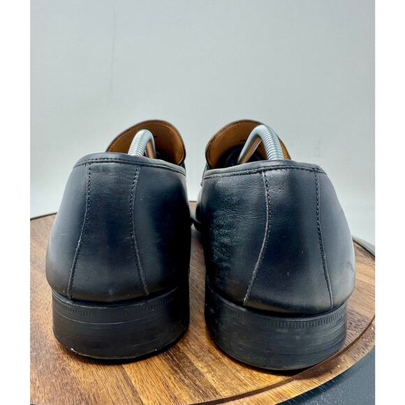 Magnanni for Neiman Marcus Leather Penny Loafers Black Men's Size 12 - 12495 - Picture 4 of 11